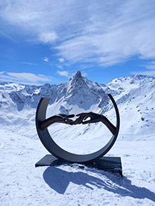 Art on the top of Saulire