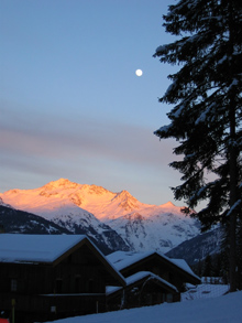 Sunset in La Tania