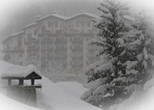 La Tania under snow